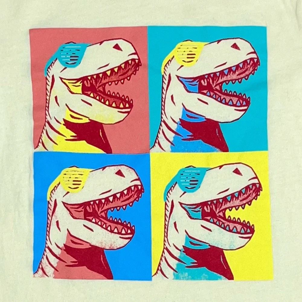 Old Navy Dinosaur Shirt Sleeve T Shirt 4T Yellow - Picture 5 of 10
